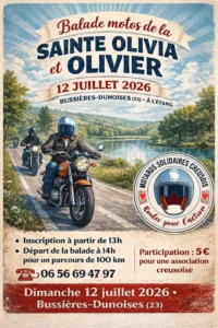 Balade moto BUSSIERE-DUNOISE