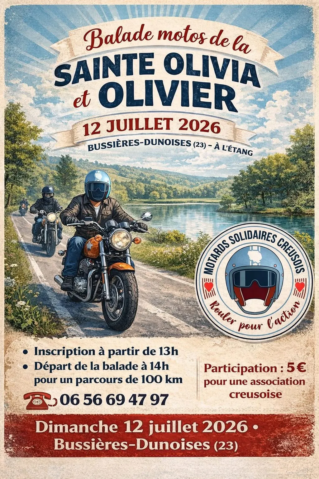 Balade moto BUSSIERE-DUNOISE