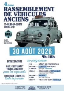 Voitures anciennes ST JULIEN LA GENETE