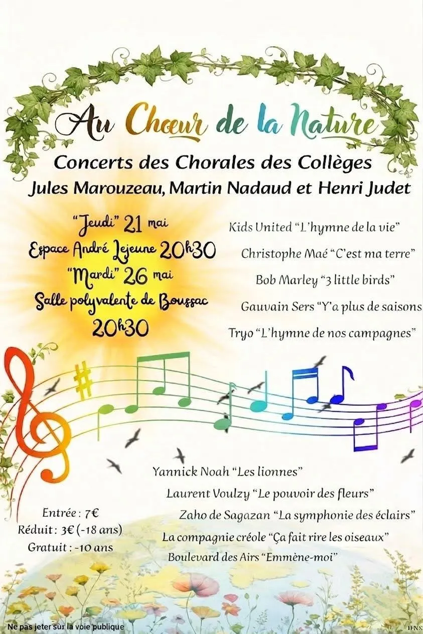 Chorales des collèges GUERET