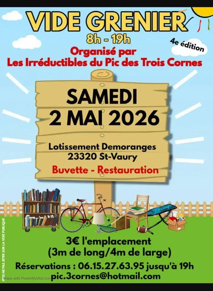 Vide Greniers St Vaury