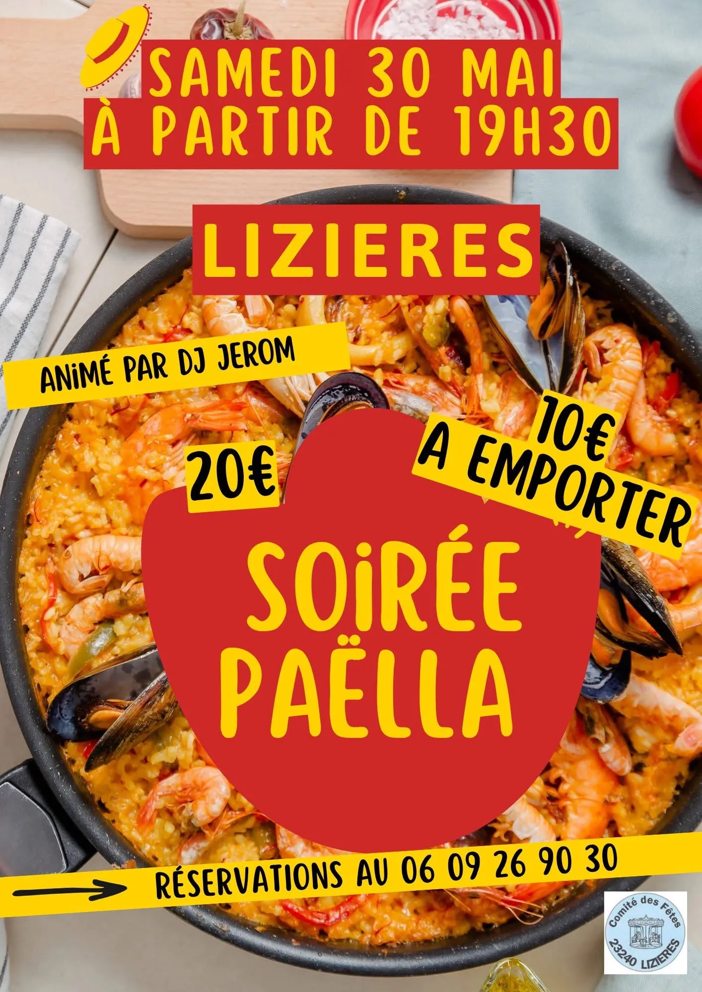 Soirée paëlla LIZIERES