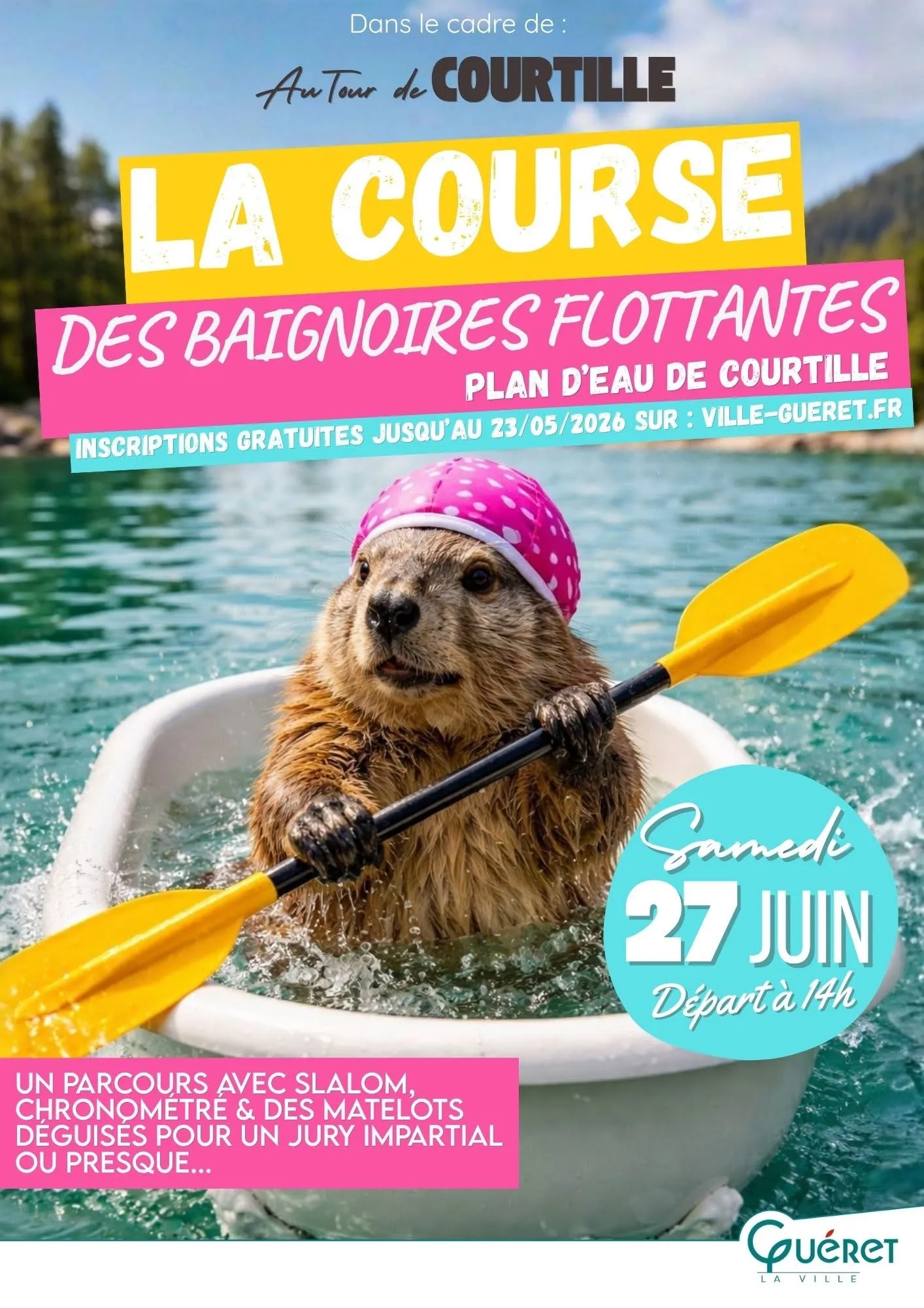 Course de baignoires à Courtille GUERET