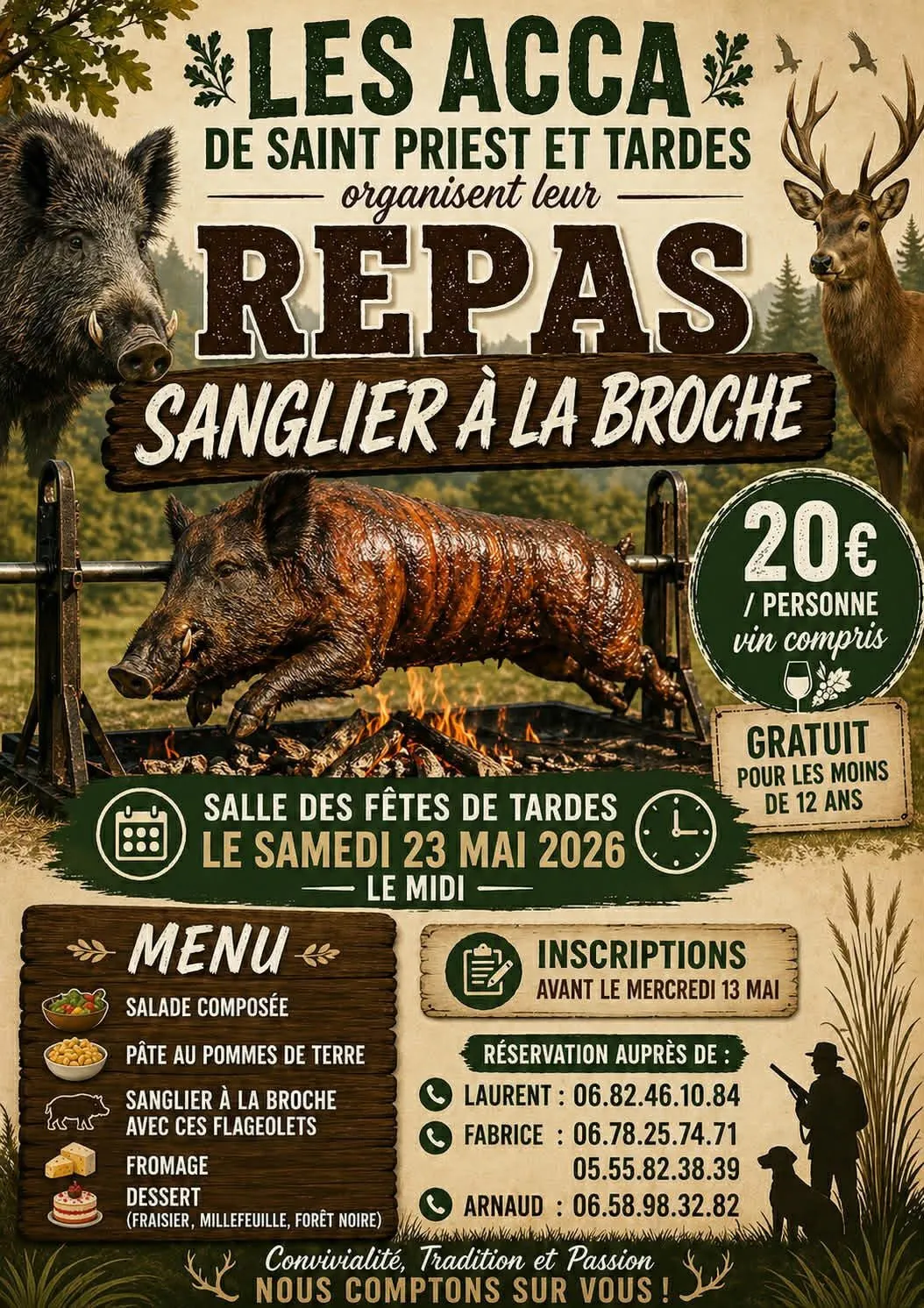 Repas de la chasse TARDES