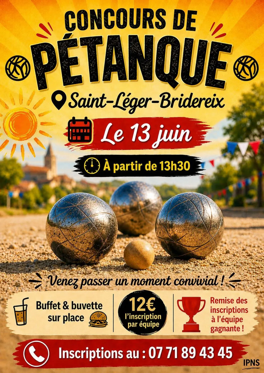 Concours de pétanque ST LEGER BRIDEREIX