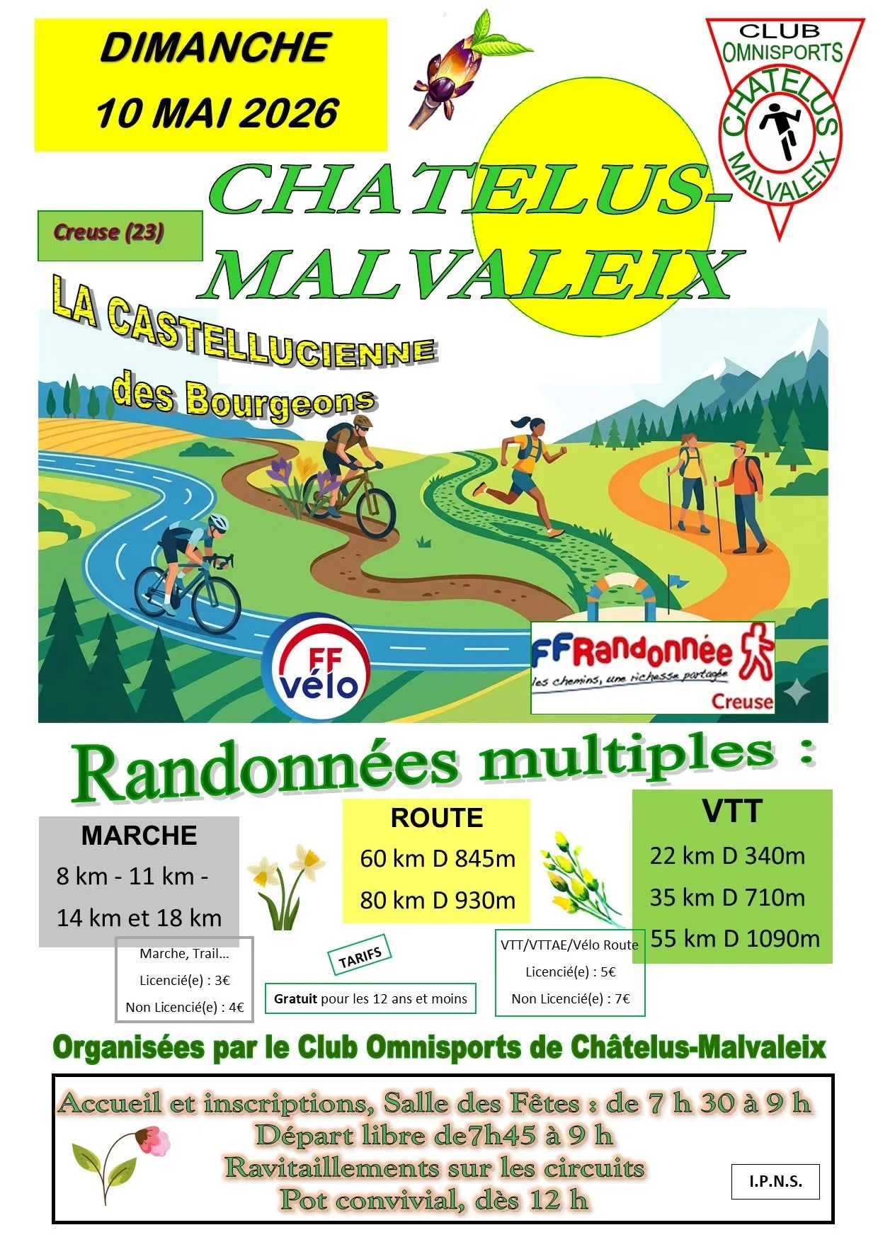 Randonnée CHATELUS MALVALEIX