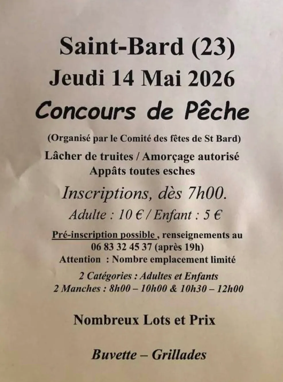 Concours de pêche SAINT-BARD