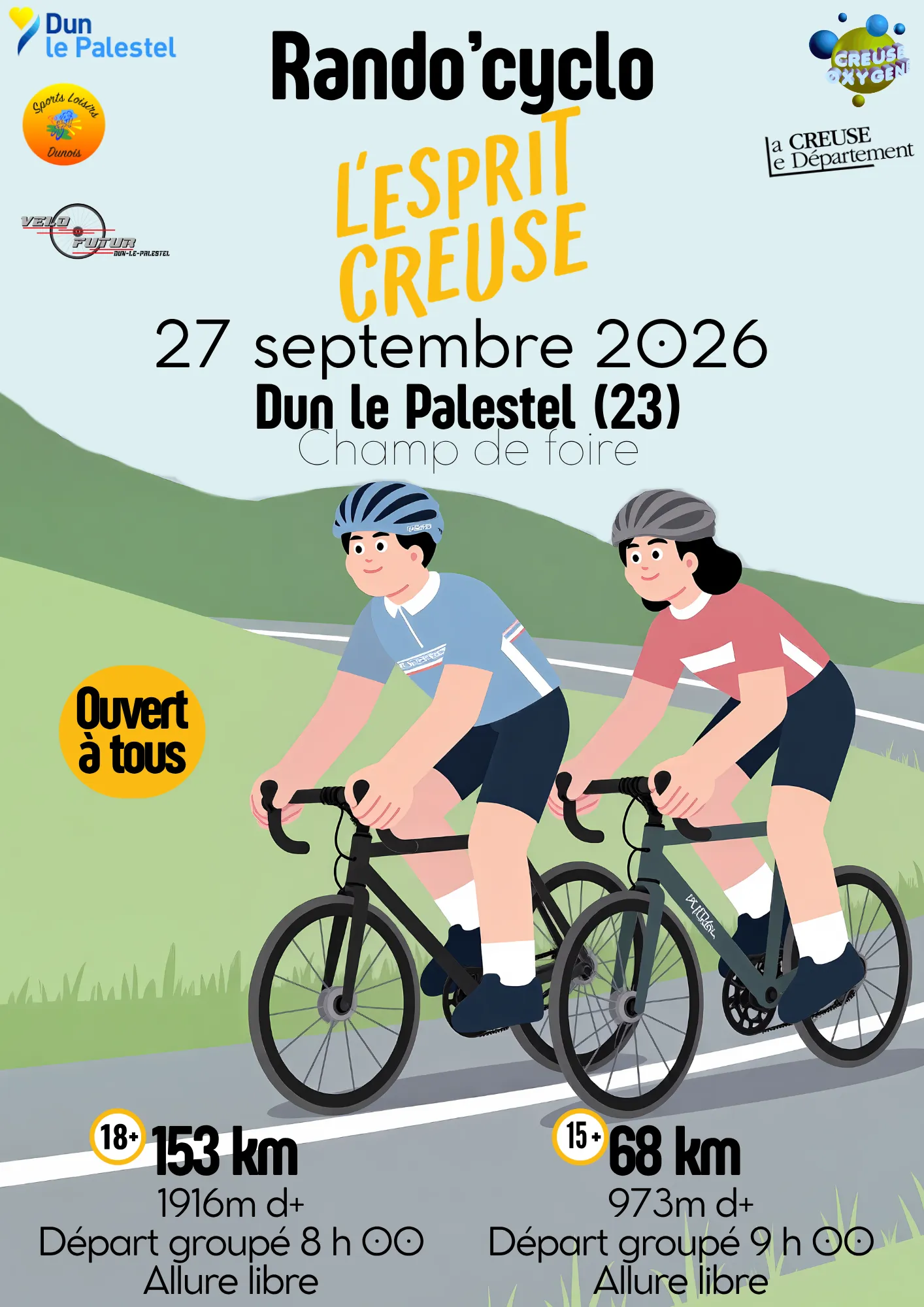 Randonnee Cyclosportive DUN LE PALESTEL