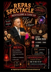 repas spectacle Evaux
