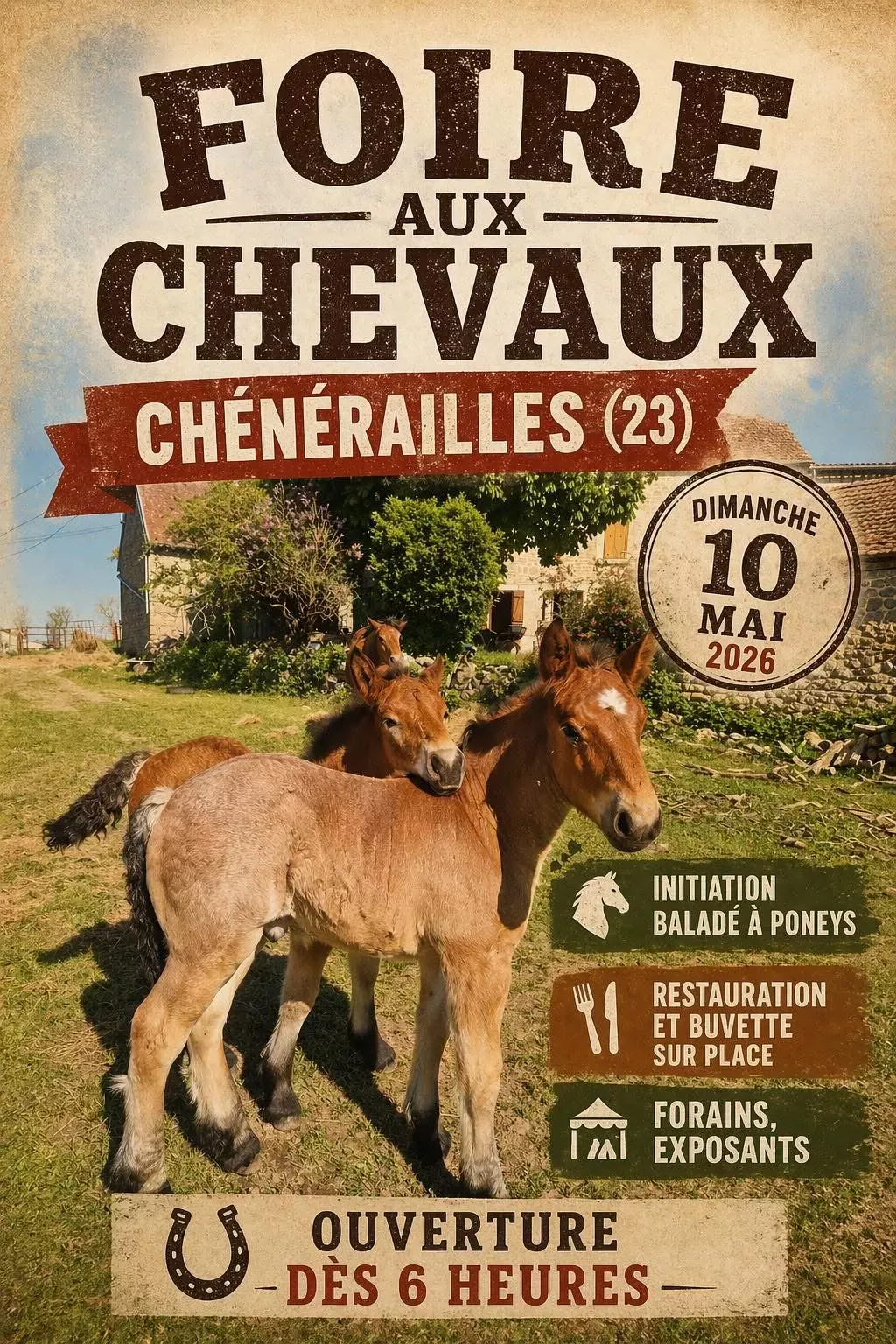 Foire aux chevaux CHENERAILLES