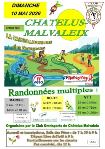 Randonnée CHATELUS MALVALEIX
