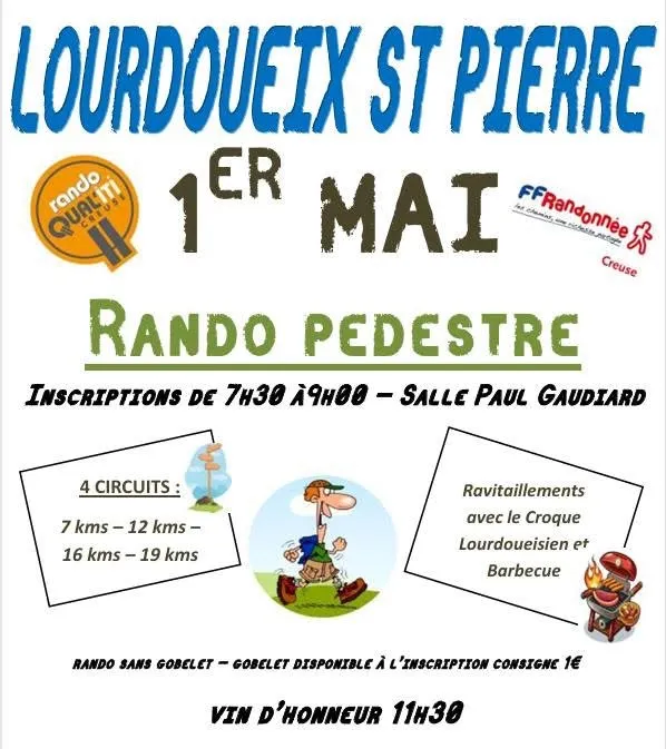 Rando du muguet LOURDOUEIX ST PIERRE