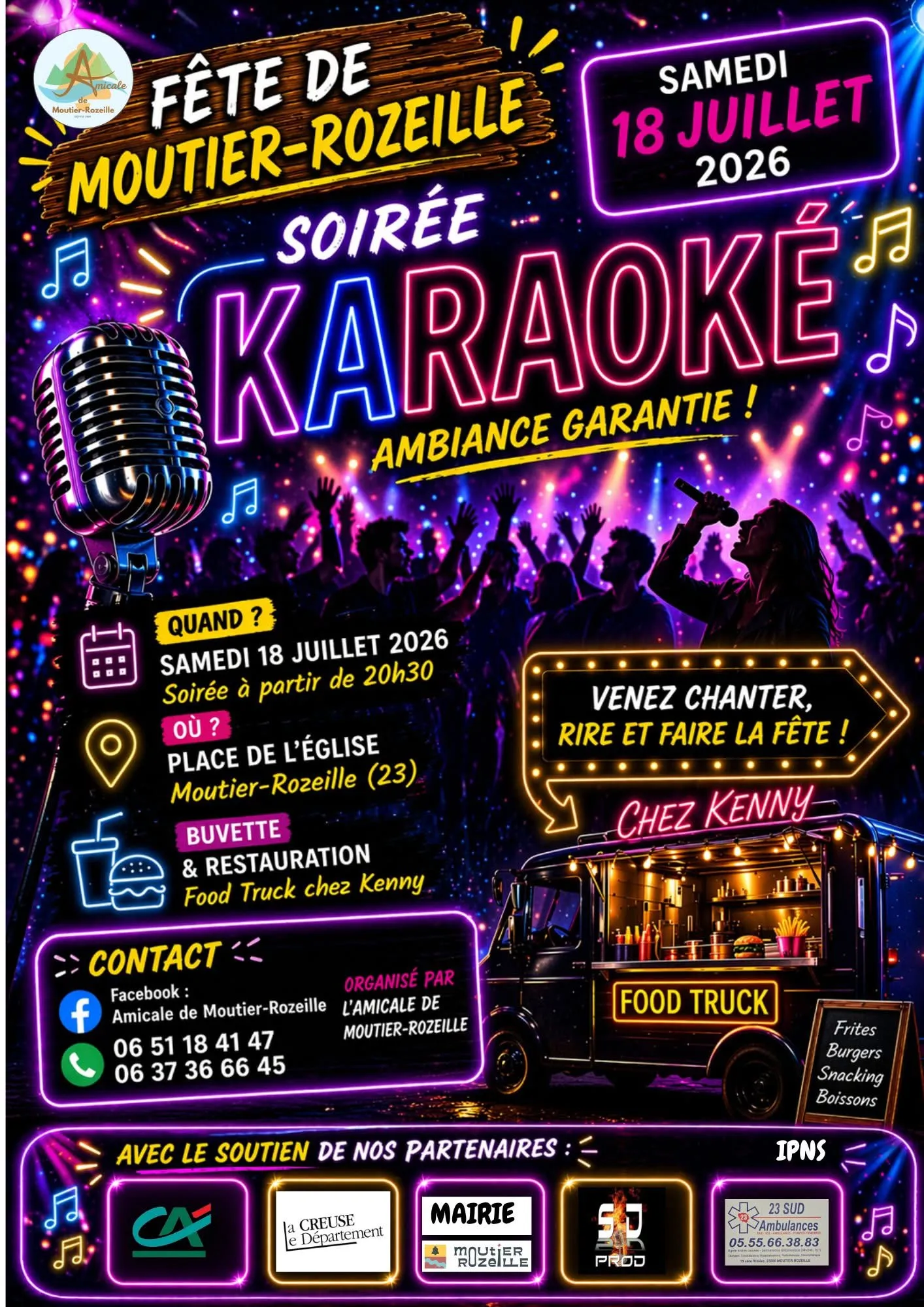 Karaoké MOUTIER ROZEILLE