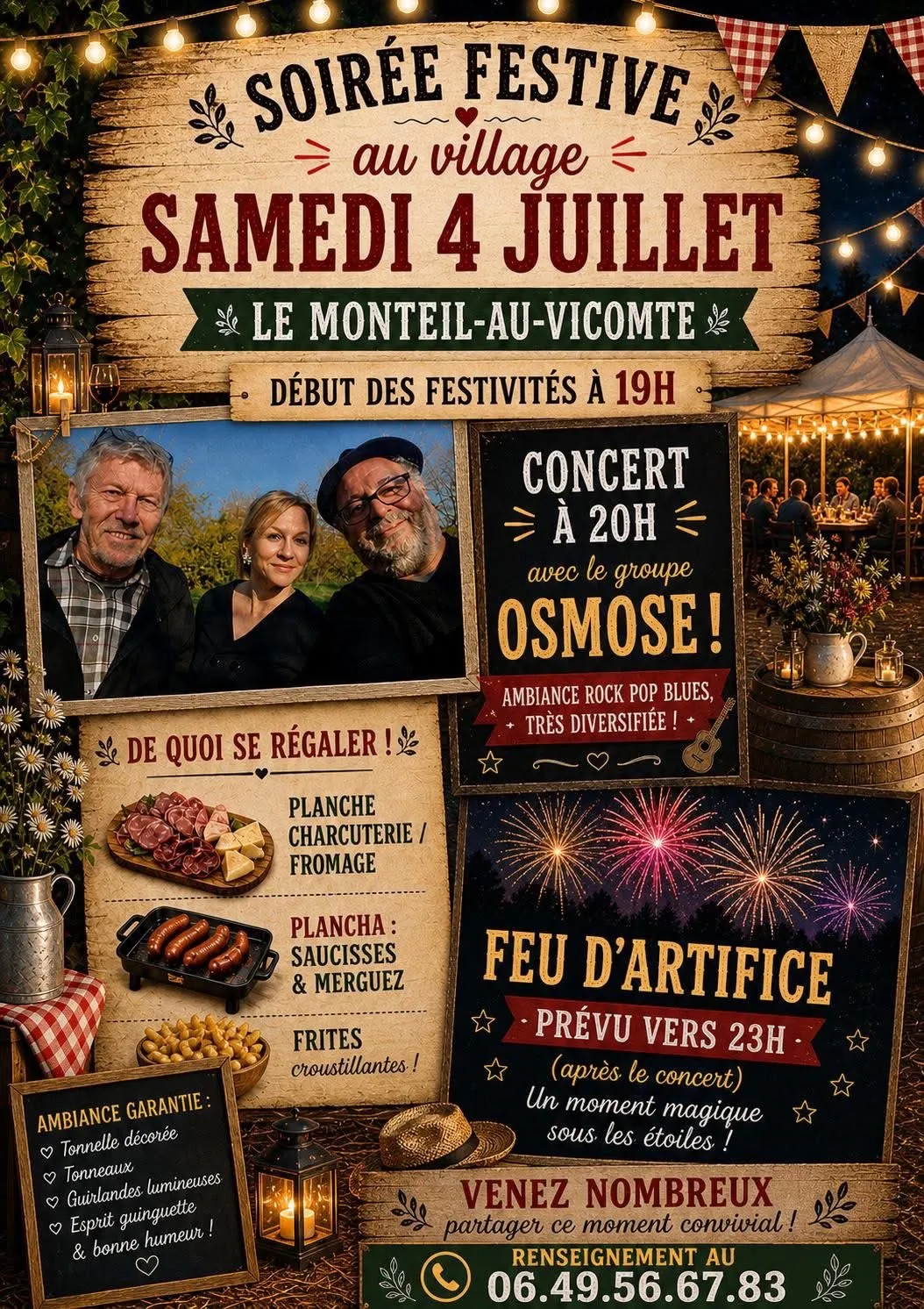 Soirée festive LE MONTEIL AU VICOMTE