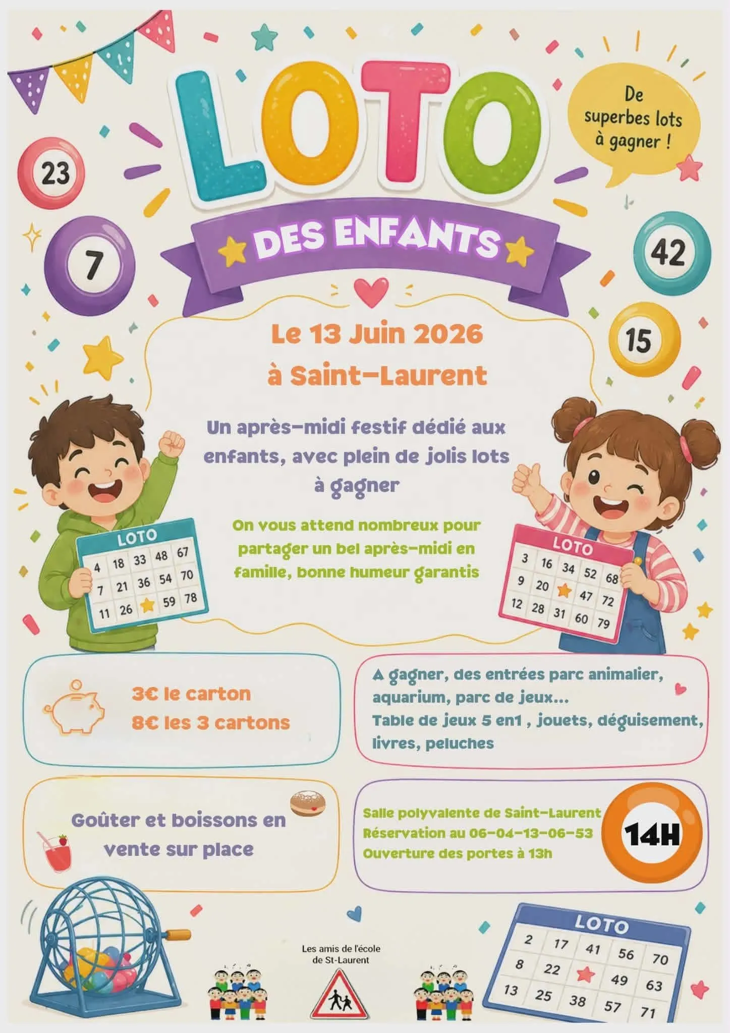 Loto des enfants SAINT-LAURENT