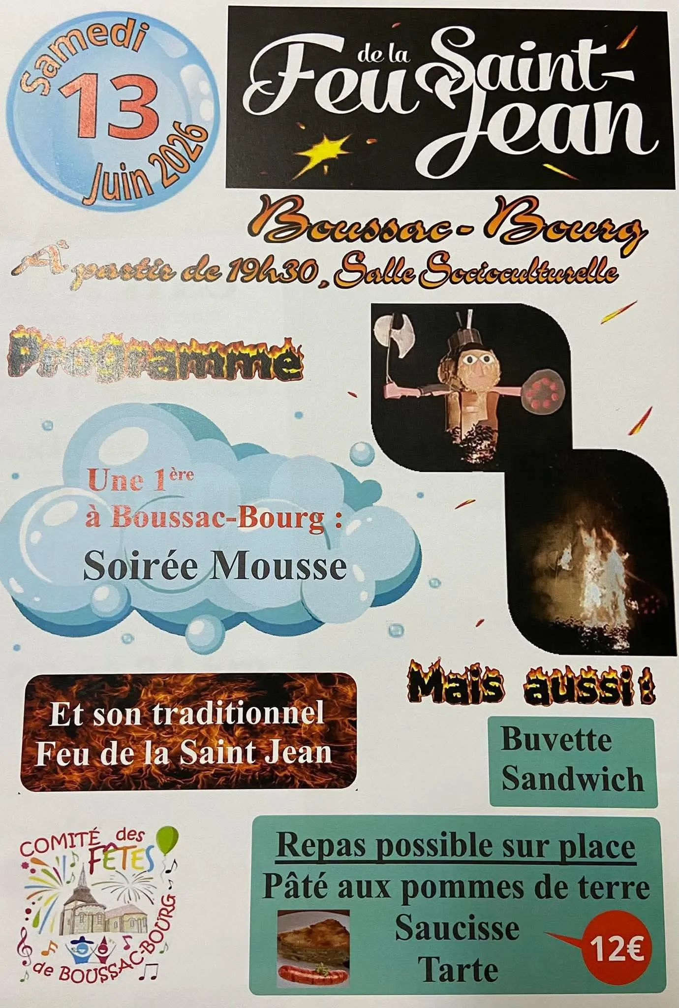Feu de la Saint-Jean BOUSSAC-BOURG