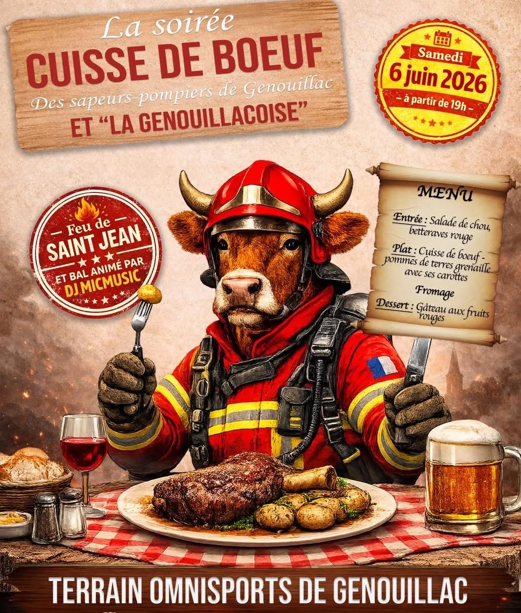 Repas Cuisse de bœuf GENOUILLAC