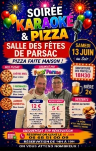 Soiree Karaoke Pizzas PARSAC