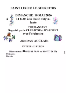 Thé dansant ST LEGER LE GUERETOIS7ebdde14f79067dc9eaa34f240fab252 Ff AFFICHE JORDAN AUCLAIR 1