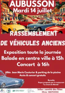 Rassemblement de véhicules anciens AUBUSSON
