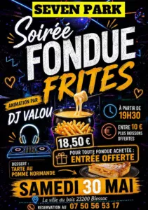 Soirée fondu-frites au Seven BLESSAC