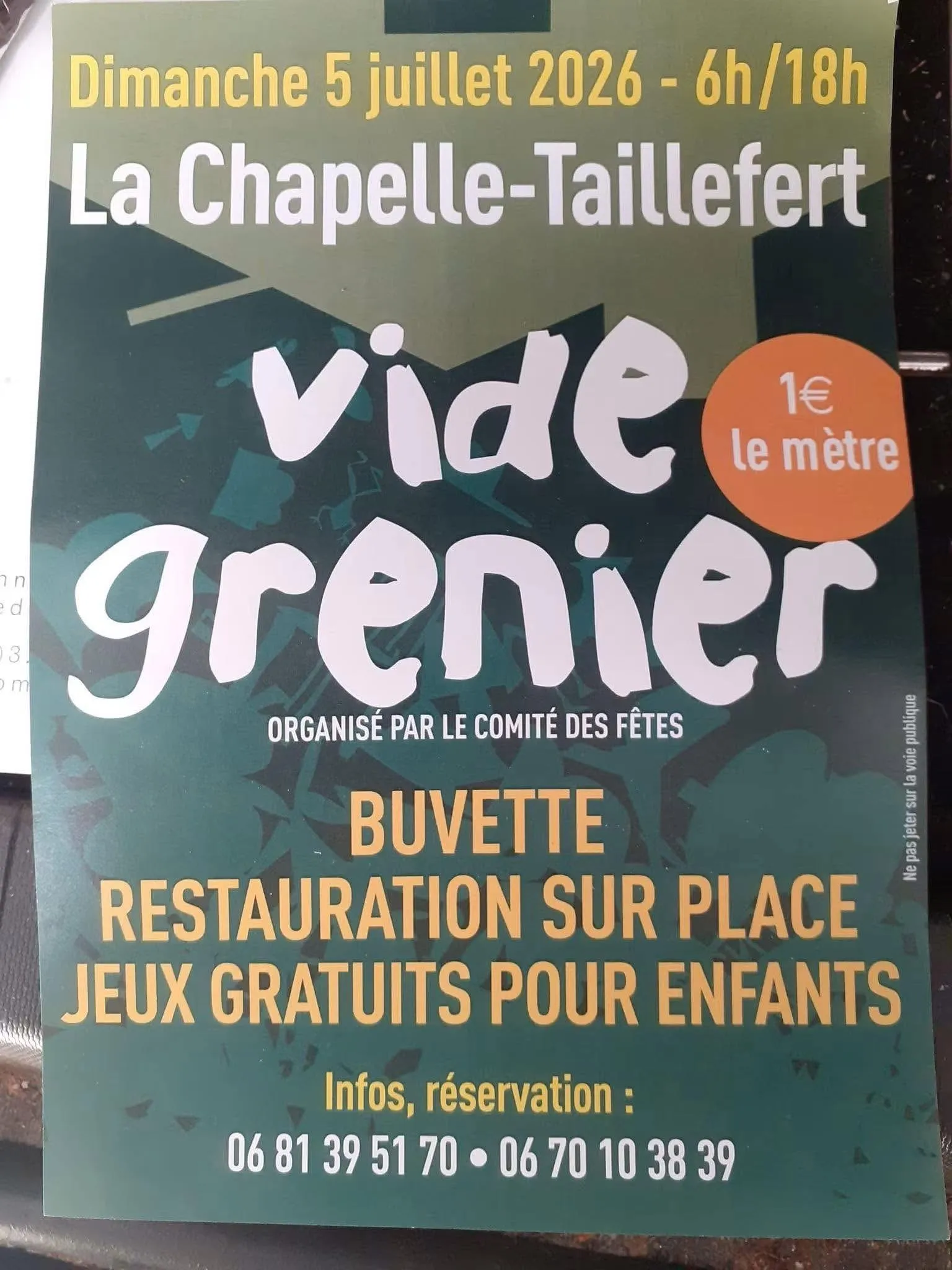 Vide-greniers LA CHAPELLE TAILLEFERT
