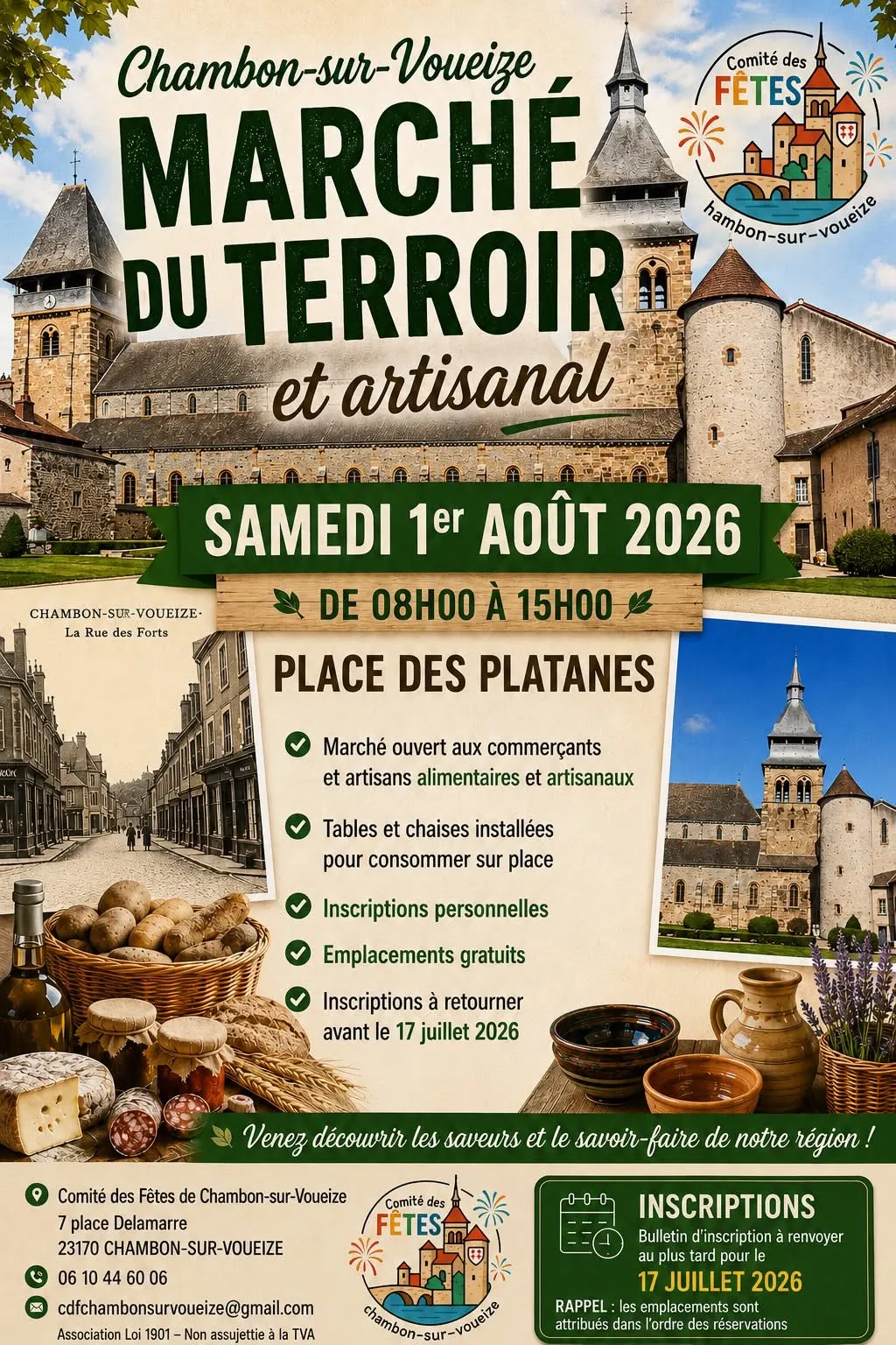 Marché artisanal CHAMBON SUR VOUEIZE
