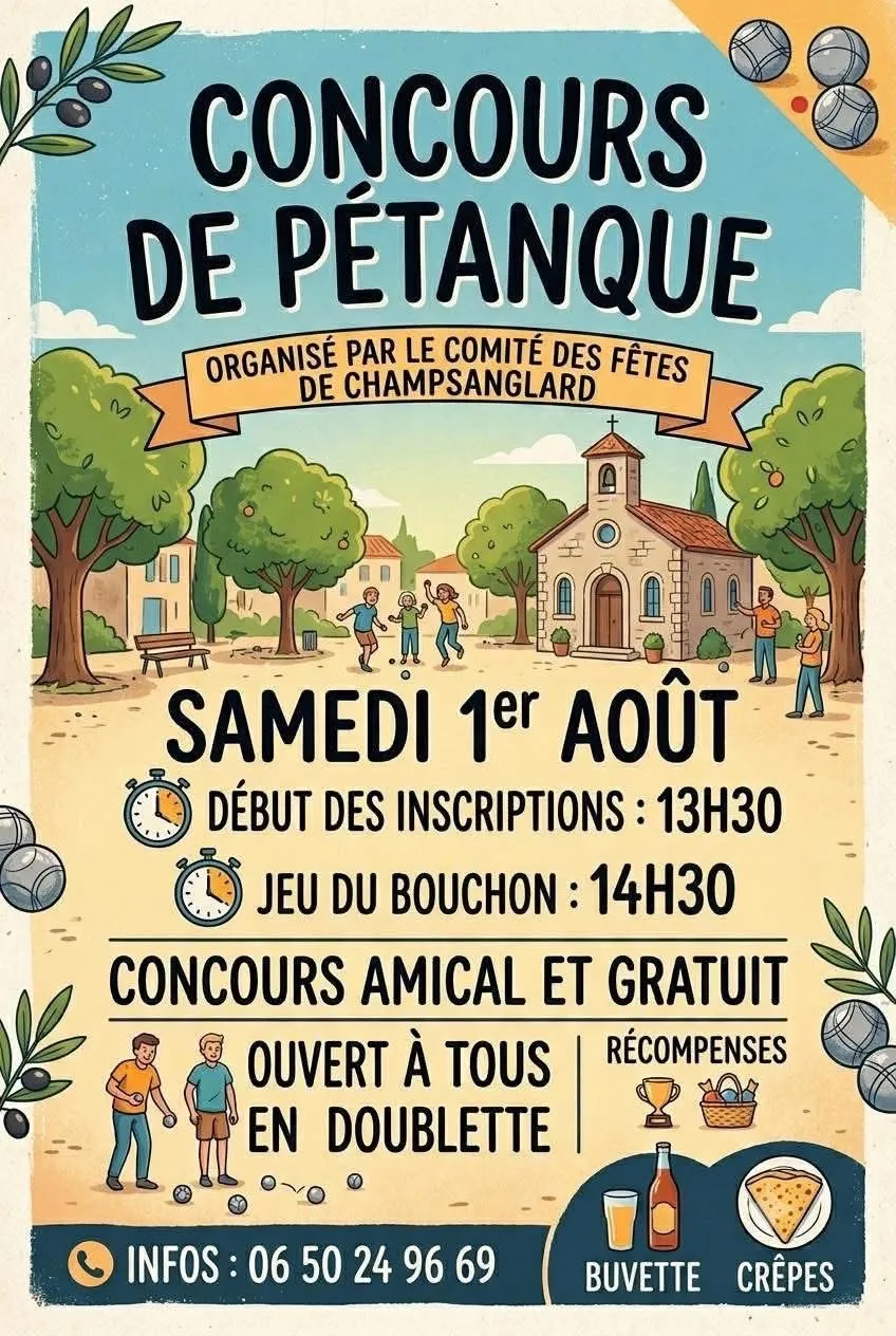 Concours de pétanque CHAMPSANGLARD