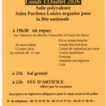 Repas Dansant ST PARDOUX LES CARDS