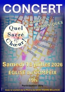 Concert chorale ST PIERRE BELLEVUE