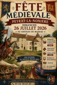 Fête médiévale PEYRAT LA NONIERE