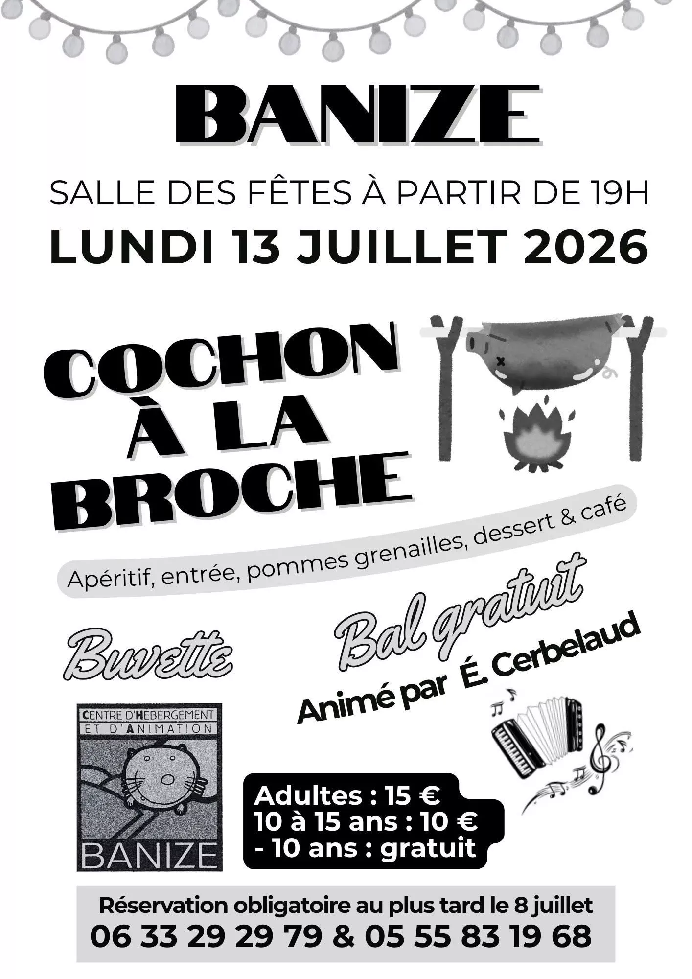 Cochon à la broche BANIZE