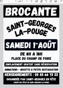Brocante ST GEORGES LA POUGE