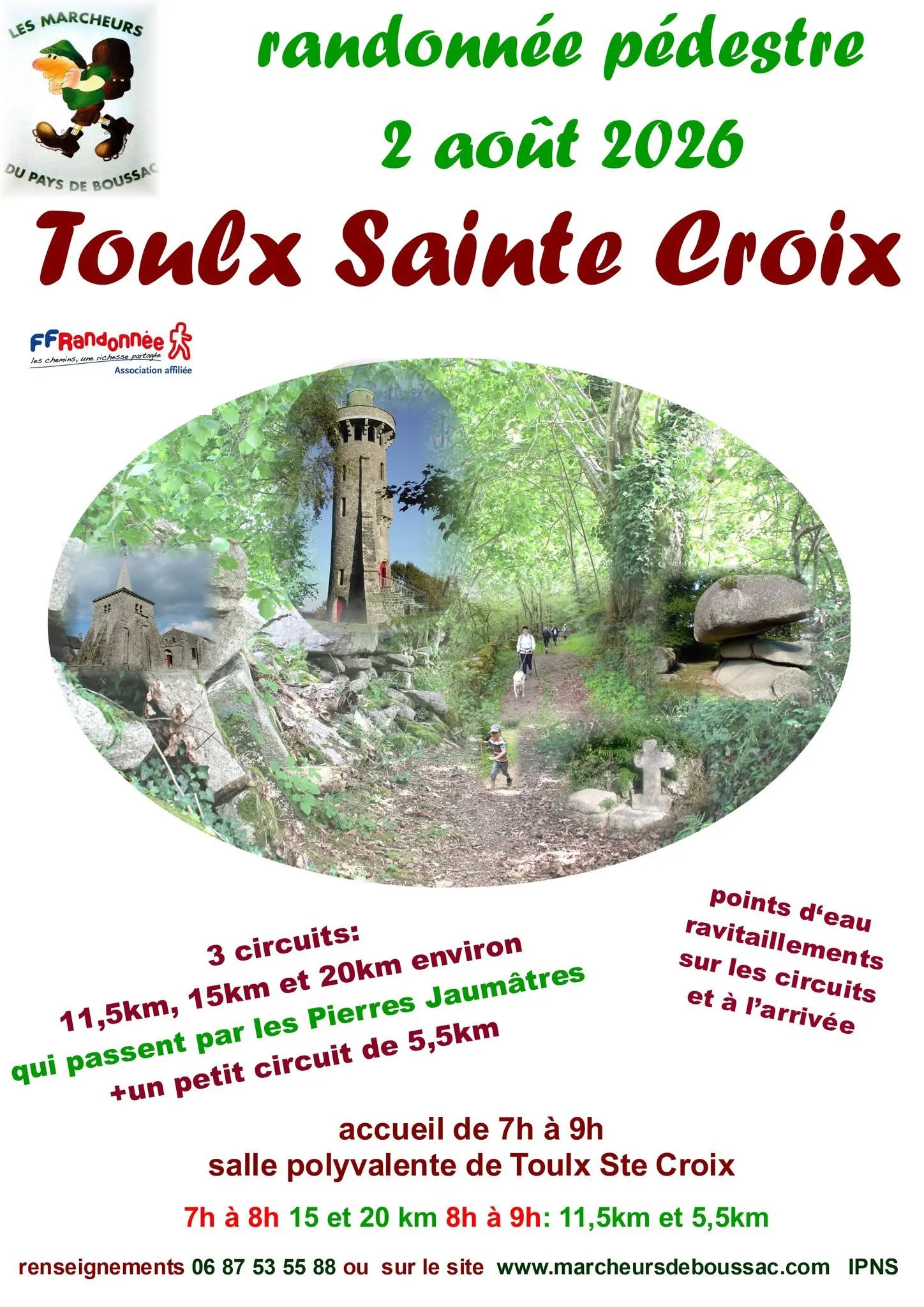 Randonnée pédestre TOULX STE CROIX