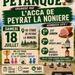 Concours de pétanque PEYRAT LA NONIERE