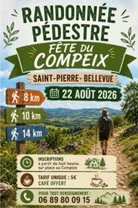 Randonnée pédestre ST PIERRE BELLEVUE