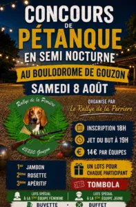Concours de pétanque GOUZON