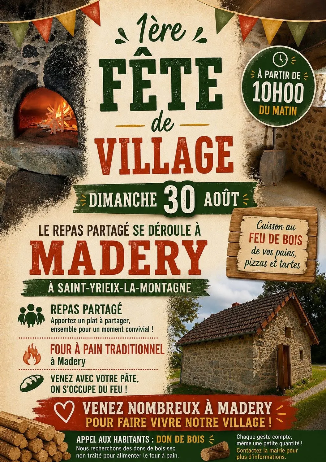 Fête du village ST YRIEIX LA MONTAGNE