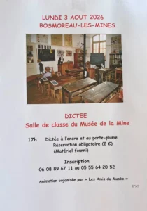Dictée BOSMOREAU LES MINES