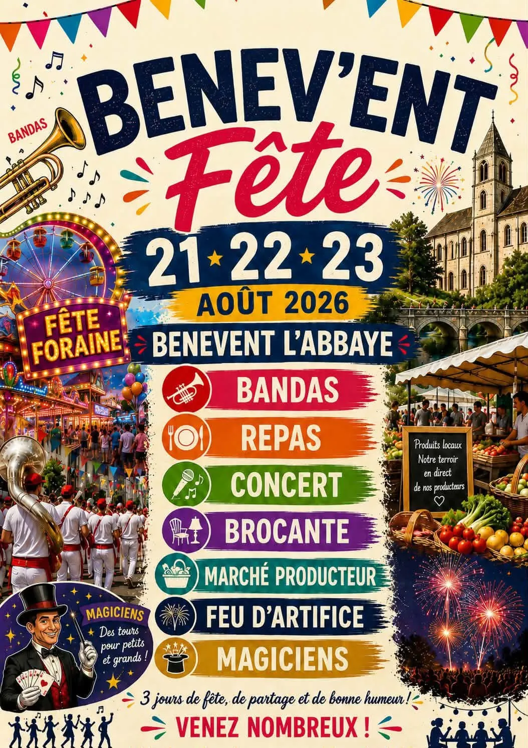 Fête locale BENEVENT L'ABBAYE