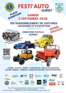 Rassemblement de voitures anciennes GUERET