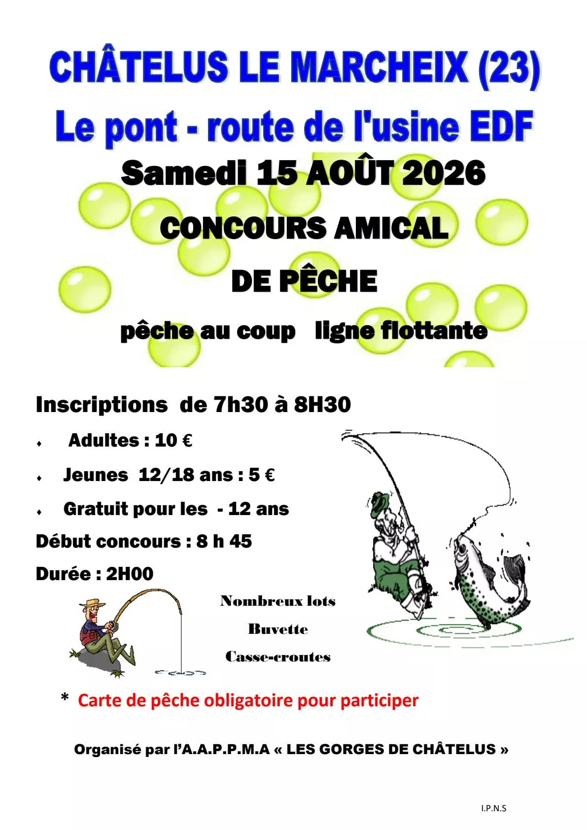 Concours De Peche CHATELUS LE MARCHEIX