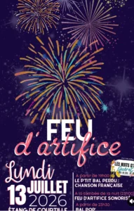 Feu d'artifice à Courtille GUERET