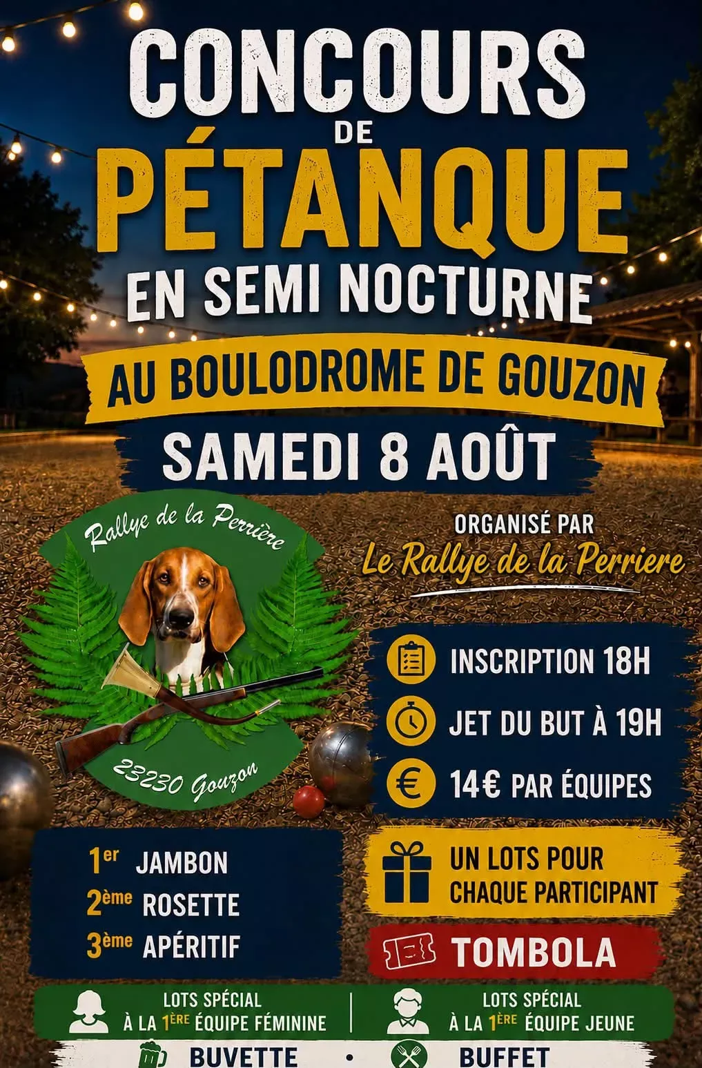 Concours de pétanque GOUZON