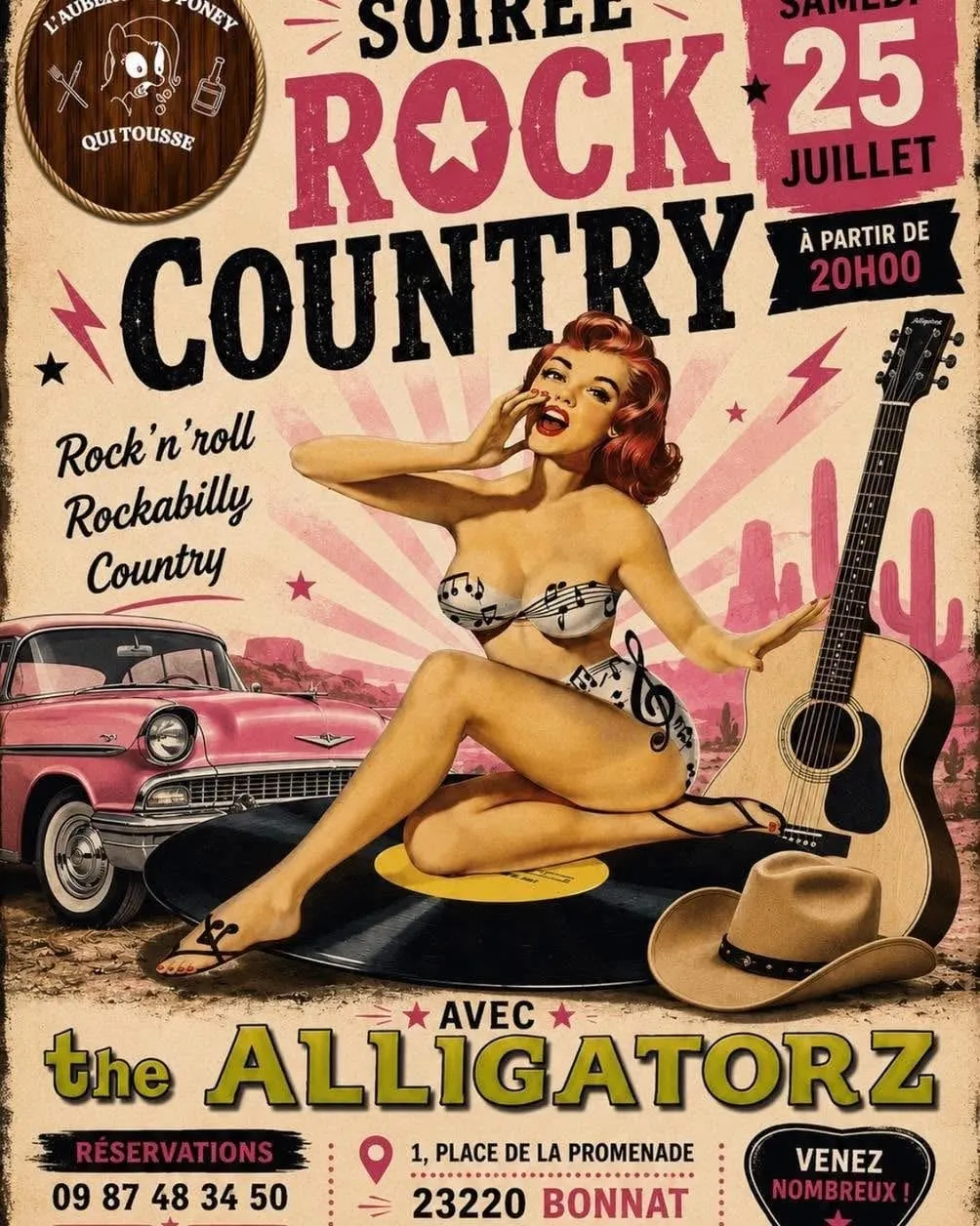 Soirée rock country BONNAT