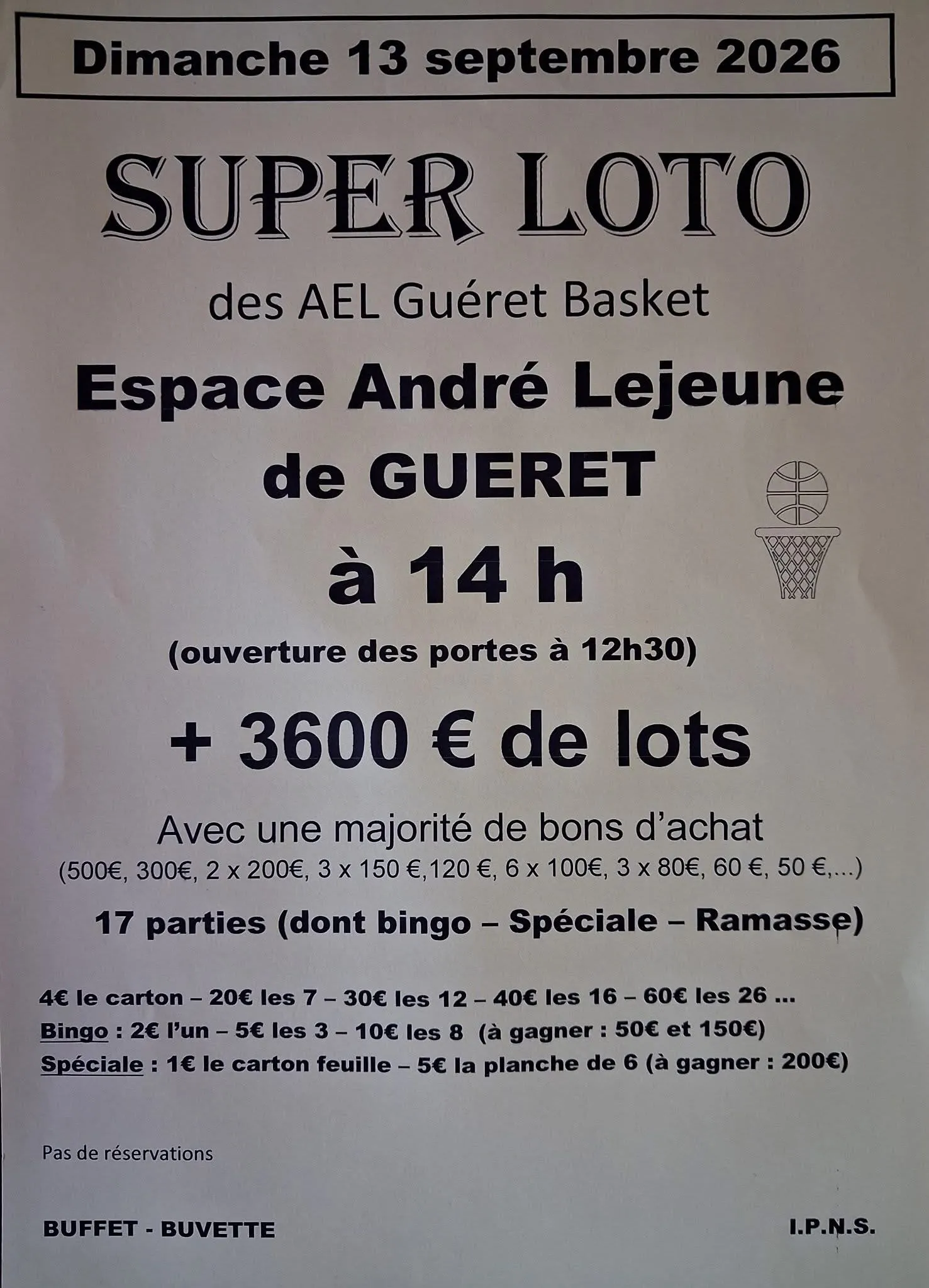 Super loto GUERET