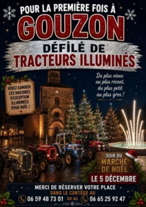 Défilé de tracteurs illuminés GOUZON