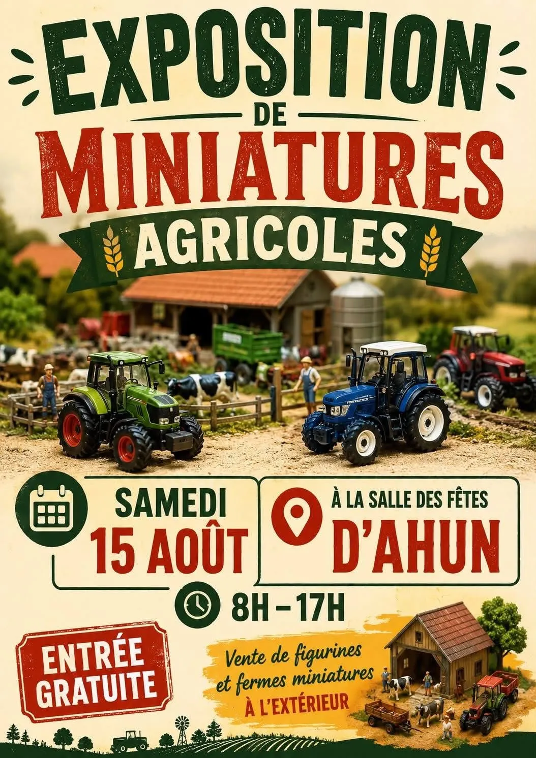 Exposition de miniatures agricoles AHUN