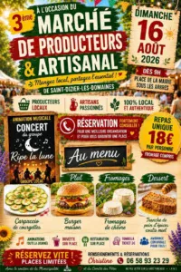 Marché de producteurs SAINT DIZIER LES DOMAINES