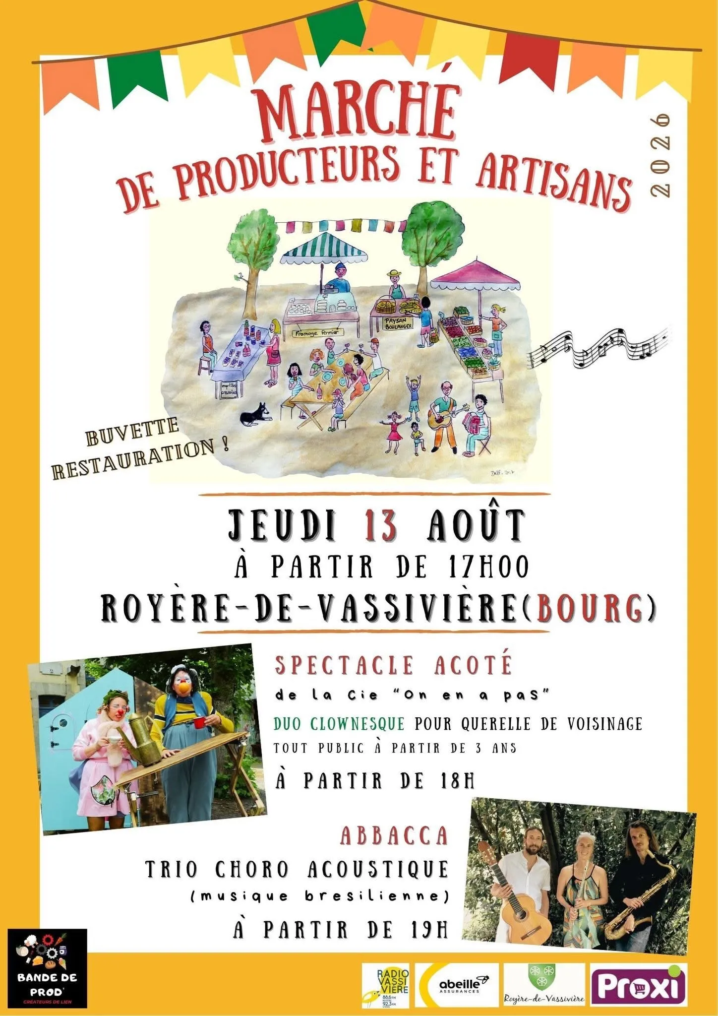 Marché de producteurs ROYERE DE VASSIVIERE